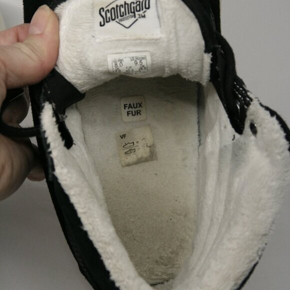 Vans SK8-Hi MTE Black Suede Hi Top Sherpa Lined Unisex Sneaker Shoes Sz W9.5  M8 - Picture 9 of 10